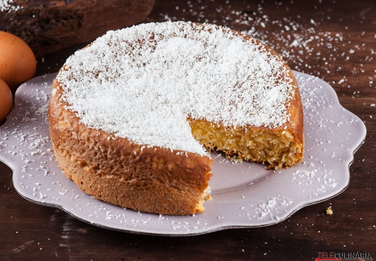 Bolo de leite condensado sem farinha de trigo