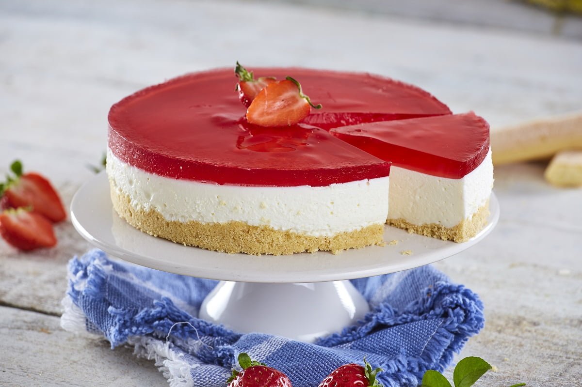 Receita deliciosa de Cheesecake de gelatina Teleculinária