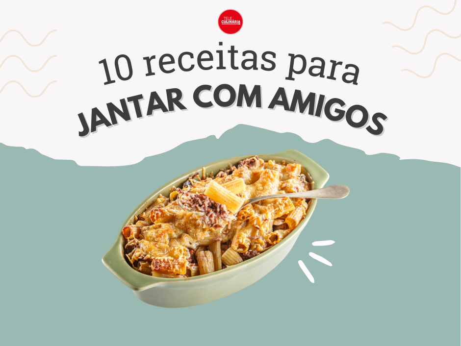 receitas para o jantar